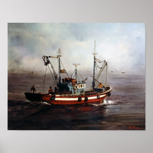 Fishing vessel/Fishing boat/Fishing boat Poster (Front)