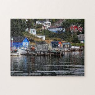 Fishing Village In Newfoundland Jigsaw Puzzle
