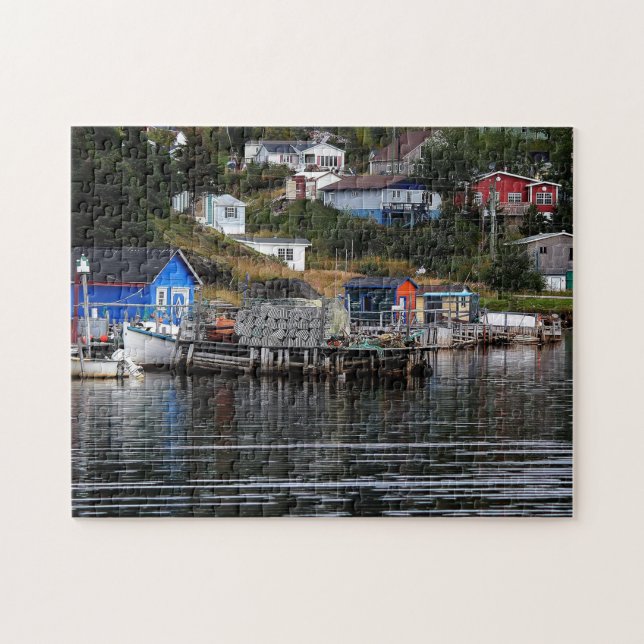 Fishing Village In Newfoundland Jigsaw Puzzle (Horizontal)