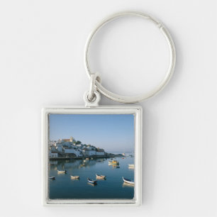 Fishing Village of Ferragudo, Algarve, Portugal 2 Key Ring