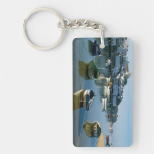Fishing Village of Ferragudo, Algarve, Portugal Key Ring