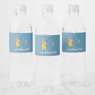 Fishing Water Bottle Label