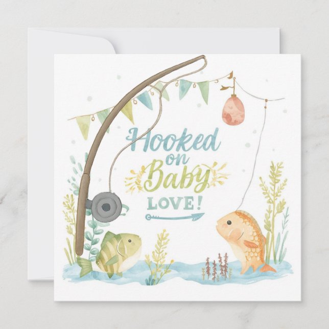 Fishing Welcome Baby   for Fishing lovers  Card (Front)