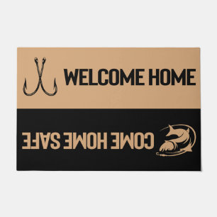 Fishing Welcome Home Doormat, Fisherman Gift Doormat