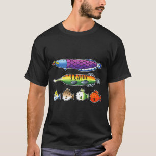 Fishing Wii Srts Fish Species T-Shirt