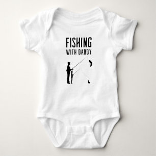 Fishing with daddy baby bodysuit