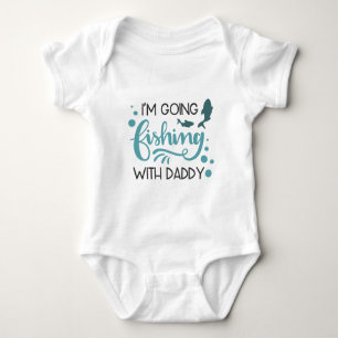 Fishing With Daddy Baby Bodysuit