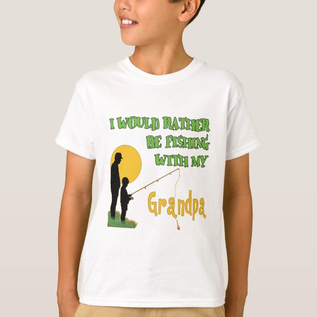Fishing With Grandpa T-Shirt (Front)
