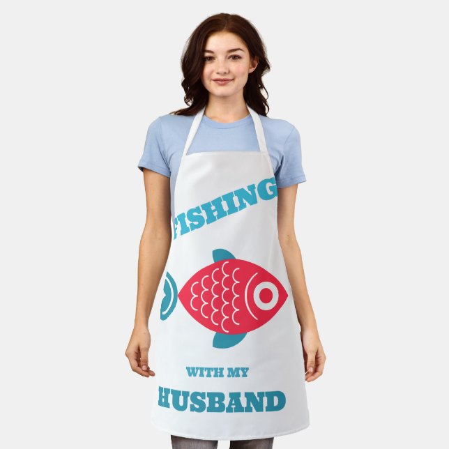 Fishing With My Husband Apron (Worn)
