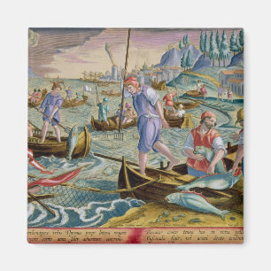 Fishing with Nets and Tridents in the Bay of Naple Magnet