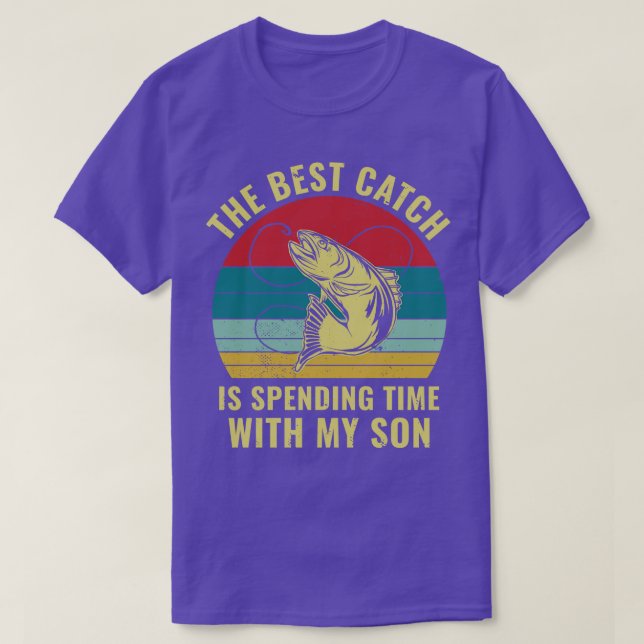 Fishing With Son Father Son Matching Fishing Dad T-Shirt (Design Front)