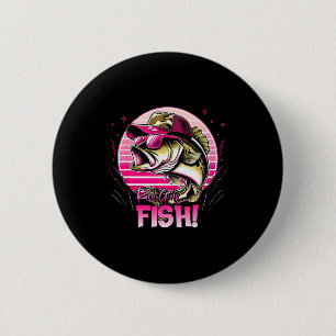 Fishing Women's Reel Girls Fish Fishing Girls That 6 Cm Round Badge
