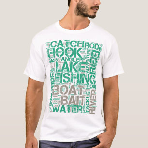 Fishing Word Cloud T-Shirt