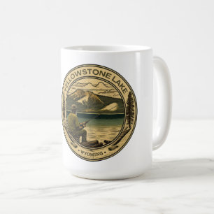 Fishing yellowstone lake wisconsin coffee mug