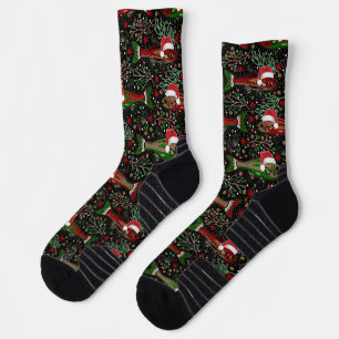Fishing You a Merry Christmas Red Green Trout Socks