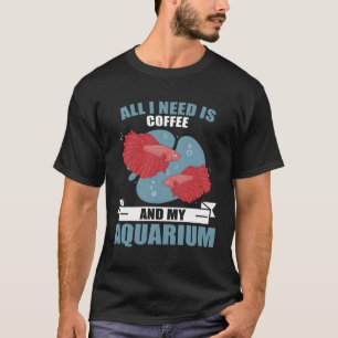 Fishkeeg Tech Aquarium Fish Aquarium Aquarist T-Shirt