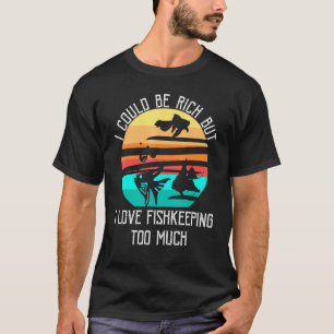 Fishkeeper Vintage Retro Aquarium Fish Aquarist Aq T-Shirt