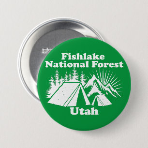 Fishlake National Forest Utah 7.5 Cm Round Badge