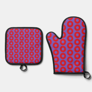 Fishman Doughnut Oven Mitt & Pot Holder Set