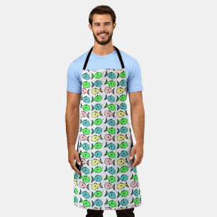 Fishmonger's Colourful Fish Design Apron