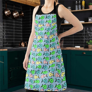 Fishmonger's Colourful Fish Design Apron