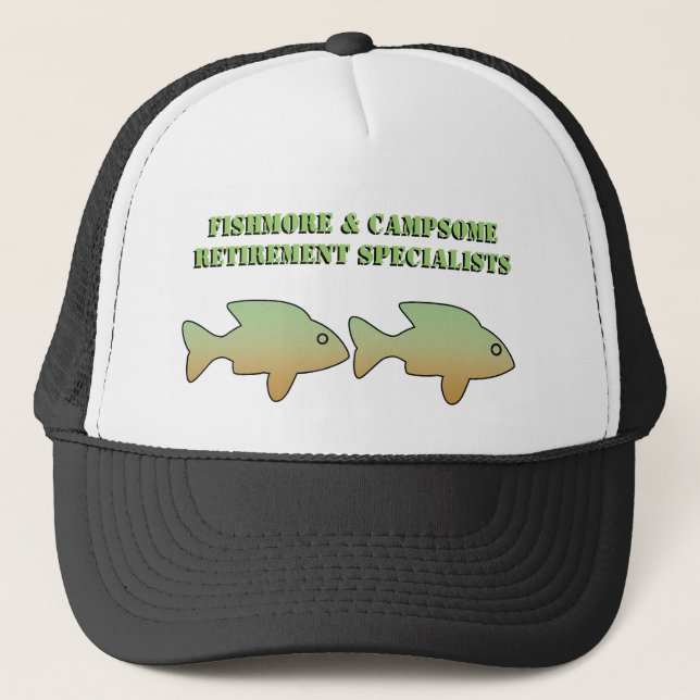 Fishmore & Campsome, Retirement Specialists, cap (Front)