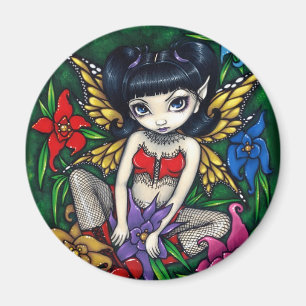 "Fishnets and Flowers" Magnet