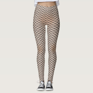 Fishnets and Pale Skin Texture Leggings