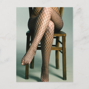 Fishnets  Art Model Photo Postcard