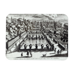 Fishponds at Villa d'Este, Tivoli, from 'Le Fontan Magnet