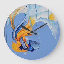 Fishy Acrylic Wall Clock