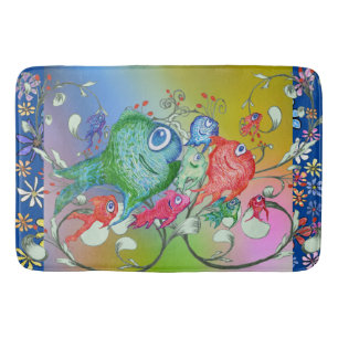 Fishy Anticipation Bath Mat