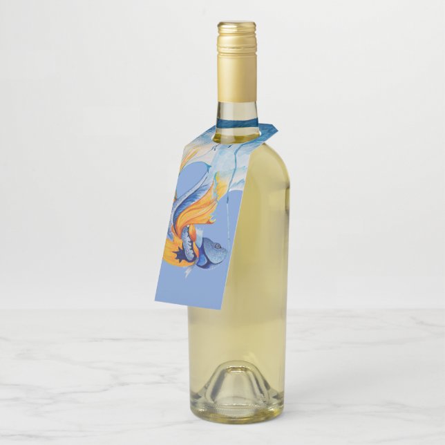 Fishy Bottle Hanger Tags (Angled)