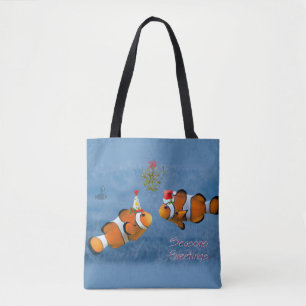 Fishy Christmas All Over Print Bag