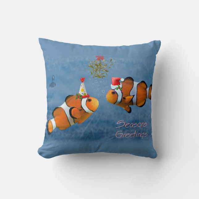 Fishy Christmas Pillow (Front)