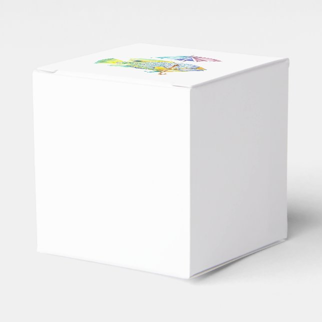 Fishy Fish with Umbrella Favour Box (Front Side)