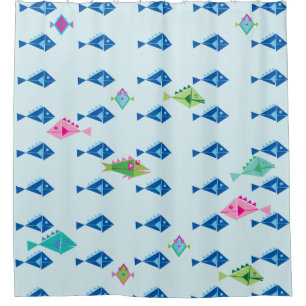 Fishy fishy fish shower curtain