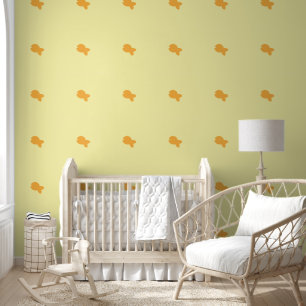 Fishy Fishy Kids Yellow Orange  Wallpaper