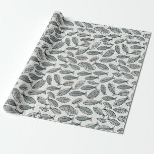 Fishy Leaves Wrapping Paper