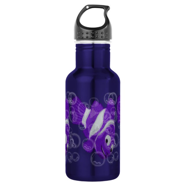 FiShY (purple) 532 Ml Water Bottle (Front)