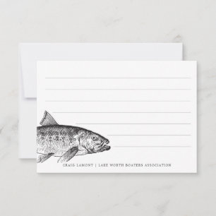 Fishy Thoughts   Funny Personalised Stationary Card