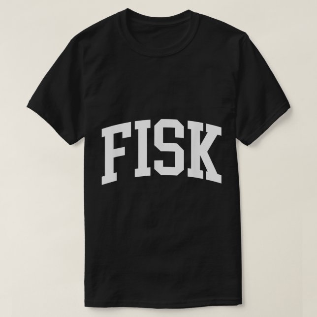 Fisk Athletic Arch College University  Alumni  T-Shirt (Design Front)