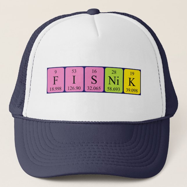 Fisnik periodic table name hat (Front)