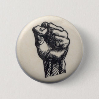 Fist 6 Cm Round Badge
