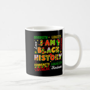 Fist Black Power Black History Month African Men W Coffee Mug