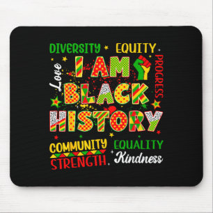 Fist Black Power Black History Month African Men W Mouse Pad