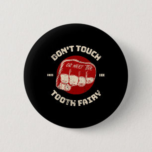 Fist Boxing Kickboxing Free Fighting Mma Martial A 6 Cm Round Badge