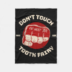 Fist Boxing Kickboxing Free Fighting Mma Martial A Fleece Blanket