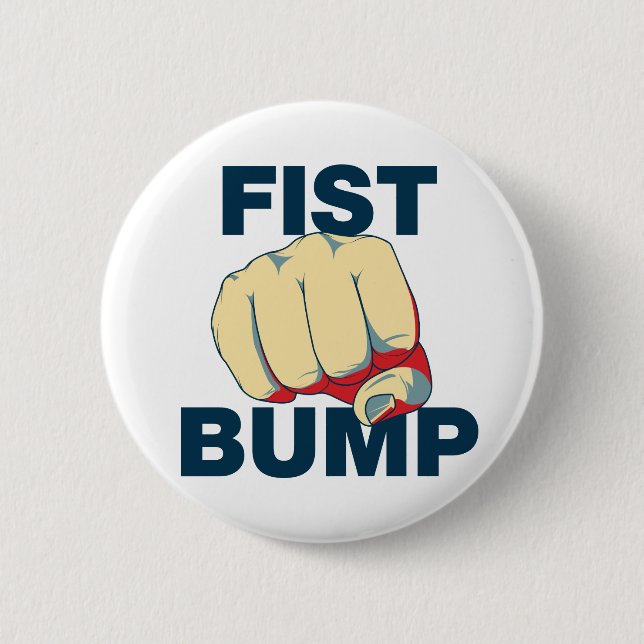 Fist Bump 6 Cm Round Badge (Front)