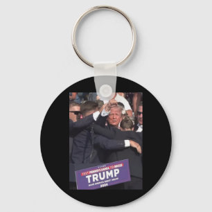 Fist Bump After Being Shot Premium Scoop  Key Ring